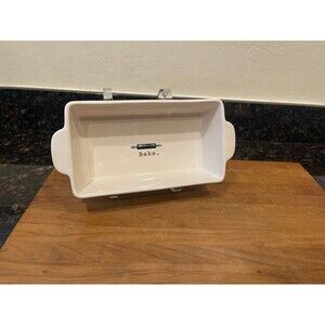 Rae Dunn Baking Dish “Rolling Pin bake” 9" bread Pan